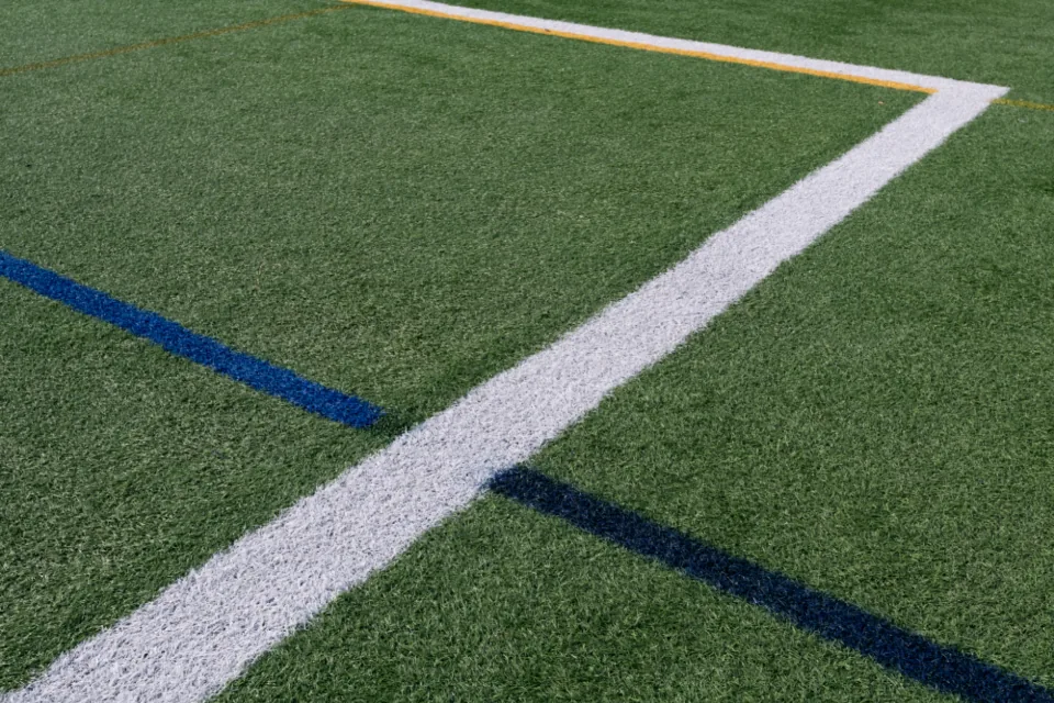 Lines on a sports field